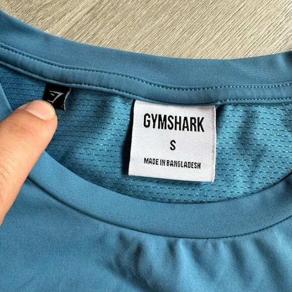 Gymshark Blue Training Tee T Shirt Short Sleeve Women's S Small - Picture 5 of 7
